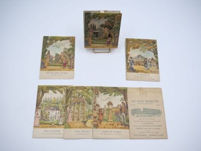 7 CHROMOS - SYSTEME - AU BON MARCHE : Lithographie...