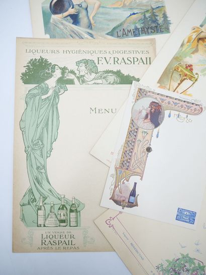 46 MENUS : Alcool. Divers Établissements...