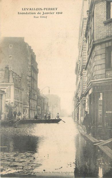 21 CARTES POSTALES INONDATIONS 1910 : Paris-5cp...