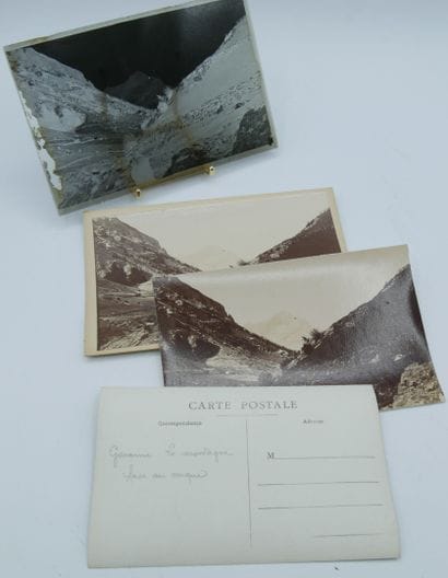 55 PHOTOGRAPHIES : 10 plaques de Verre et...