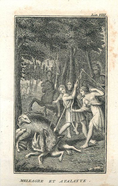 16 Lithographies - Métamorphoses d'Ovide.
La...