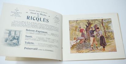 44 CHROMOS ET DOCUMENTS RICQLES : Carnet-Souvenir...