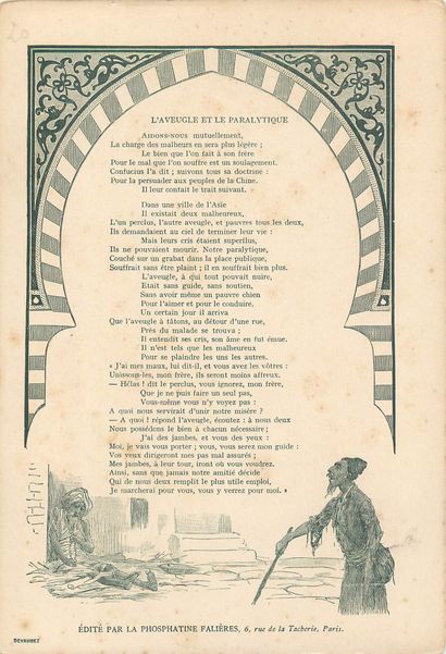 24 CHROMOS : Phosphatine Falières-Fables/Poésies...