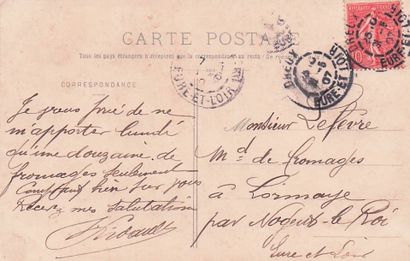 7 CARTES POSTALES COMMERCES : Alimentaire...