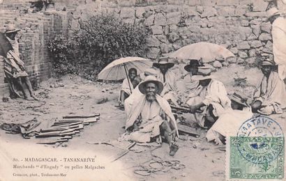 4 CARTES POSTALES MADAGASCAR : Métiers Divers,...