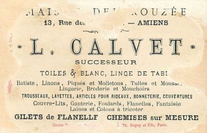 64 CHROMOS : Magasins. « L.Calvet Amiens-Enfants...