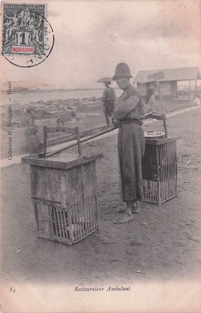 7 CARTES POSTALES INDOCHINE : Métiers Ambulants....