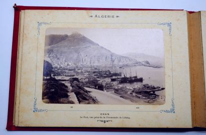 12 PHOTOGRAPHIES ALGERIE : Carnet avec reliure...