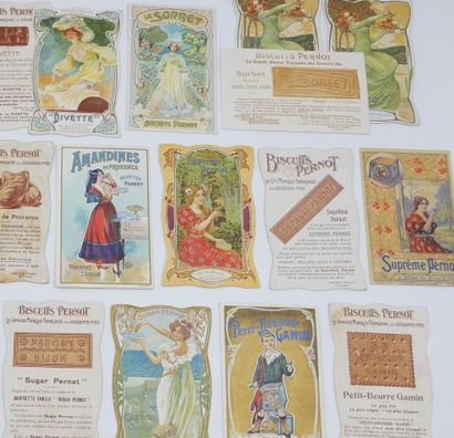 96 CHROMOS : PERNOT Biscuits. « 1-Vue de...