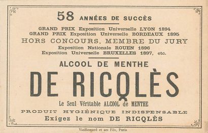 58 CHROMOS & CARTES POSTALES RICQLES : Les...