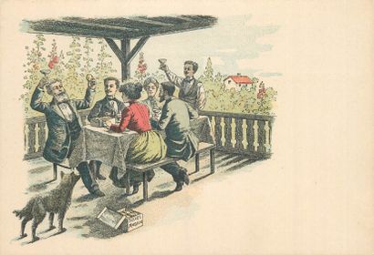 61 CARTES POSTALES PUBLICITAIRES : Divers...