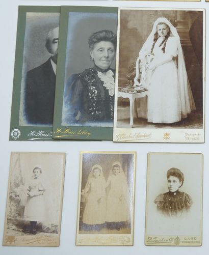 21 PHOTOGRAPHIES CARTES DE VISITE & PORTRAITS...
