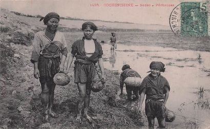 11 CARTES POSTALES INDOCHINE : Métiers autour...