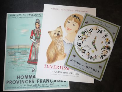 AFFICHES. Ensemble de 3 Affiches.
Vitrines...