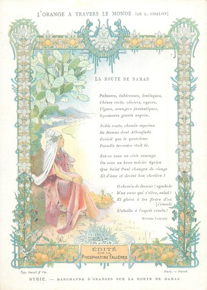 13 CHROMOS : Phosphatine Falières-Menus (vierge)-L'Orange...