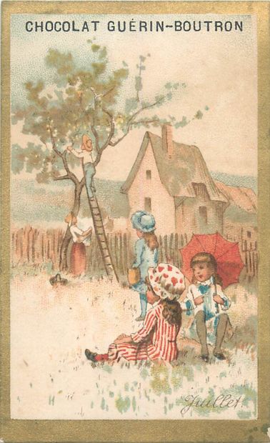 57 Chromos - Chocolat Guérin-Boutron.
Bordure...
