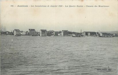 21 CARTES POSTALES INONDATIONS 1910 : Paris-5cp...