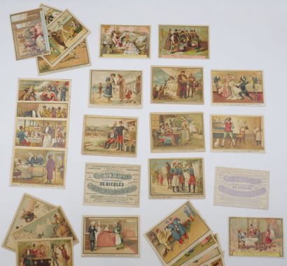 68 CHROMOS RICQLES : 16-Scènes Diverses-légende...