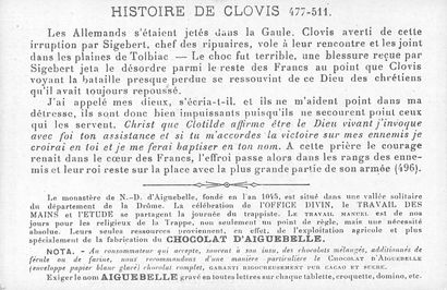 57 CHROMOS : Chocolaterie D'Aiguebelle. «...