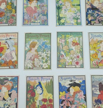 96 CHROMOS : PERNOT Biscuits. « 1-Vue de...