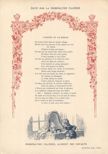 24 CHROMOS : Phosphatine Falières-Fables/Poésies...