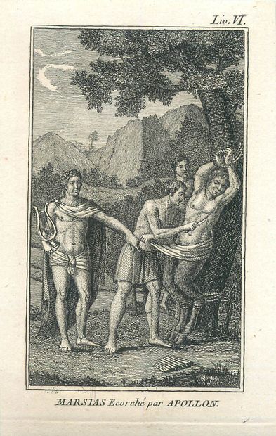 16 Lithographies - Métamorphoses d'Ovide.
La...