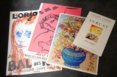AFFICHES. Ensemble de 4 Affiches.
Lorjou...