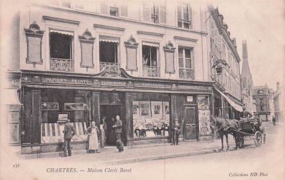 7 CARTES POSTALES COMMERCES : Divers - Eure...