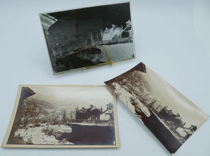 55 PHOTOGRAPHIES : 10 plaques de Verre et...