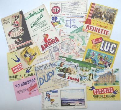 BUVARDS.
90-Alimentaire.
Flan Lyonnais-10,...