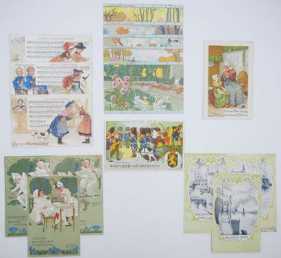 58 CARTES POSTALES PUBLICITAIRES : Chocolat/Cacao....