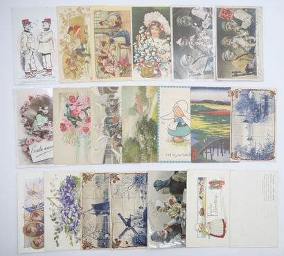 94 CARTES POSTALES FANTAISIES : Divers Thèmes....