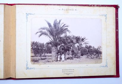12 PHOTOGRAPHIES ALGERIE : Carnet avec reliure...