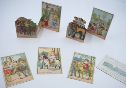6 CHROMOS - SYSTEME - AU BON MARCHE : Minot...