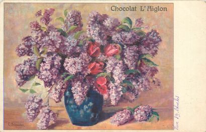 61 CARTES POSTALES PUBLICITAIRES : Divers...