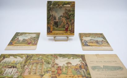 7 CHROMOS - SYSTEME - AU BON MARCHE : Lithographie...