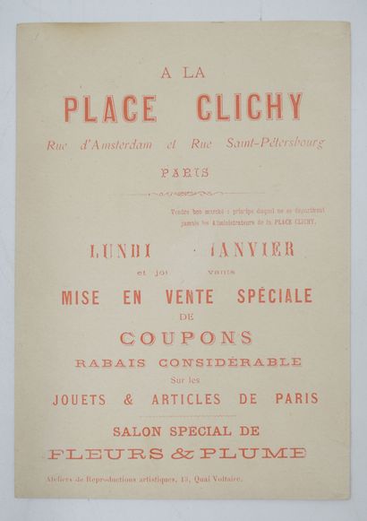 112 CHROMOS : Grands Magasins-Divers Formats....