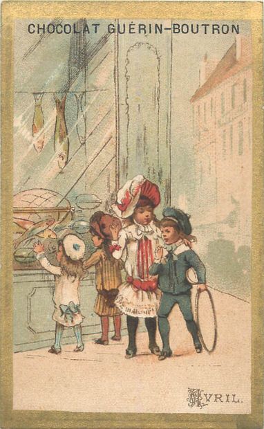 57 Chromos - Chocolat Guérin-Boutron.
Bordure...