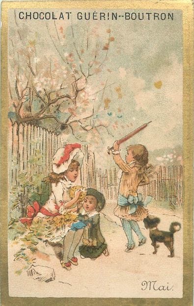 57 Chromos - Chocolat Guérin-Boutron.
Bordure...