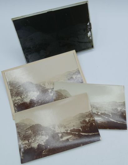 55 PHOTOGRAPHIES : 10 plaques de Verre et...