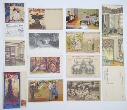 20 CARTES POSTALES PUBLICITAIRES : Divers...