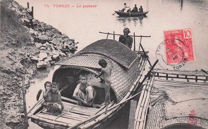 11 CARTES POSTALES INDOCHINE : Métiers autour...