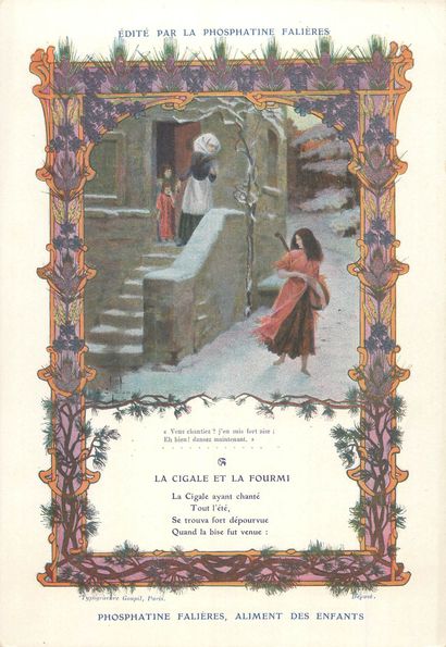 30 CHROMOS : Phosphatine Falières-Fables...