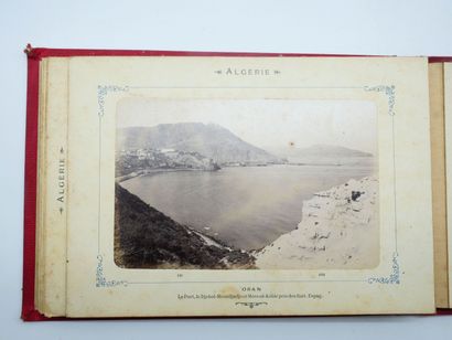 12 PHOTOGRAPHIES ALGERIE : Carnet avec reliure...