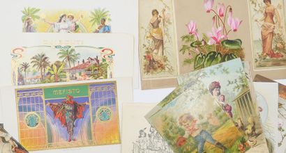 74 PAPIERS DIVERS : 2-Lettres manuscrites...