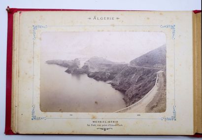 12 PHOTOGRAPHIES ALGERIE : Carnet avec reliure...