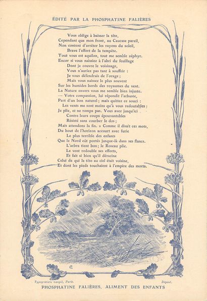 30 CHROMOS : Phosphatine Falières-Fables...