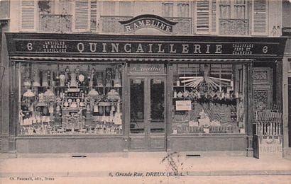 7 CARTES POSTALES COMMERCES : Divers - Eure...