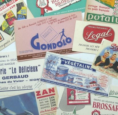 BUVARDS.
90-Alimentaire.
Flan Lyonnais-10,...