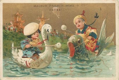 64 CHROMOS : Magasins. « L.Calvet Amiens-Enfants...